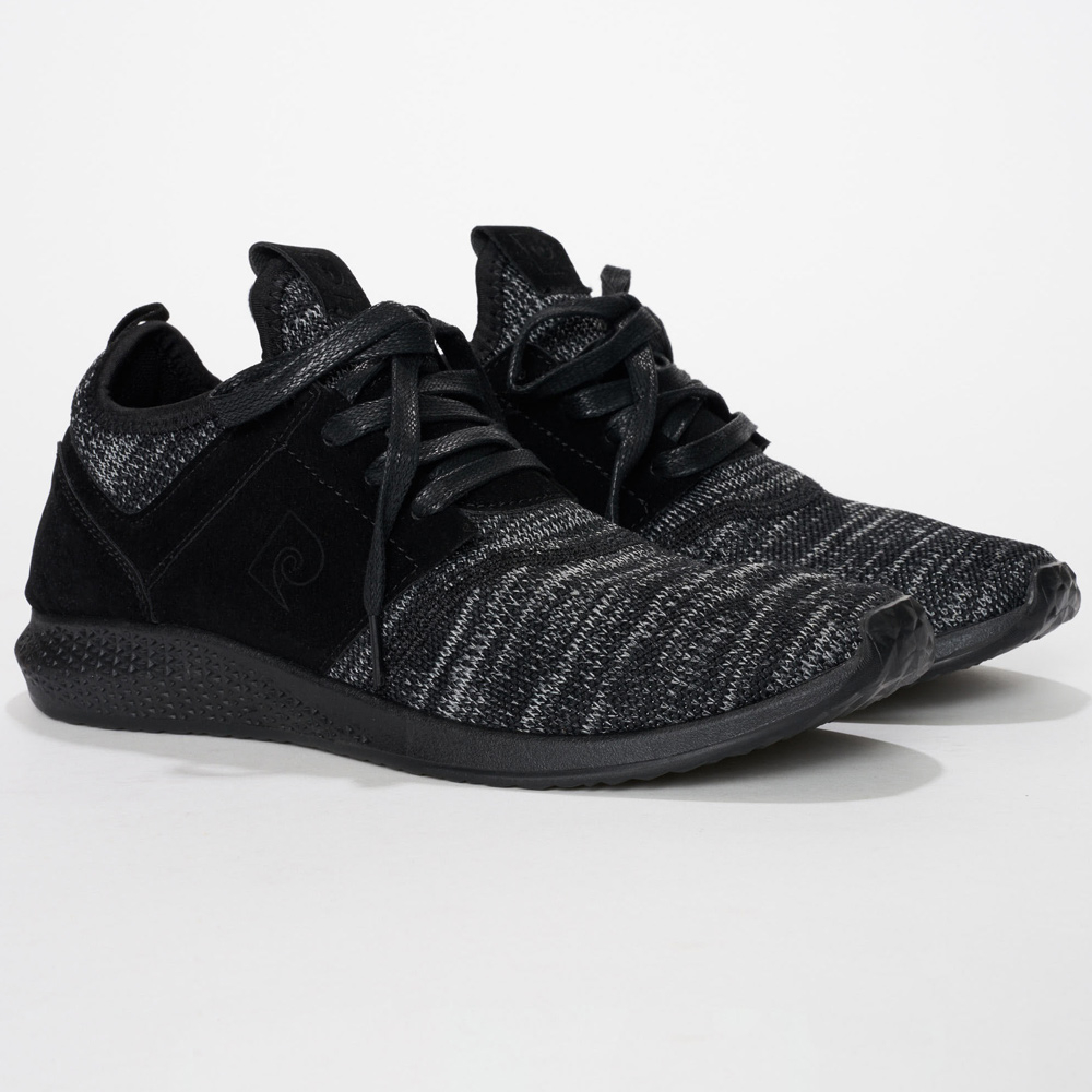 Men's Lace up Black & Grey Fashion Sneakers