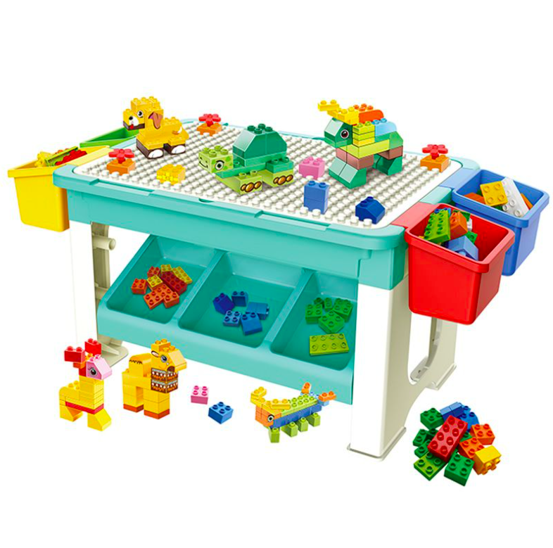 69 Piece Building Blocks with Table Set