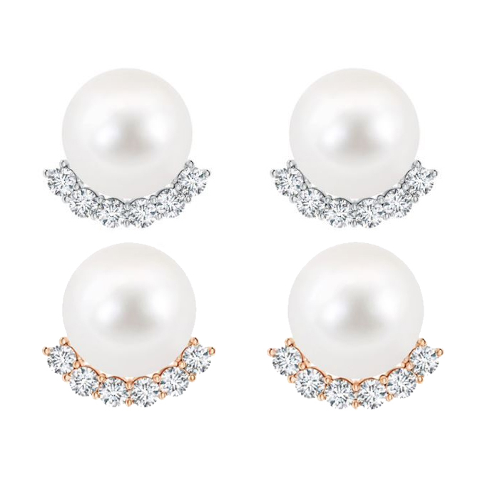 Mary Stud with Mother of Pearl & Swarovski Crystal