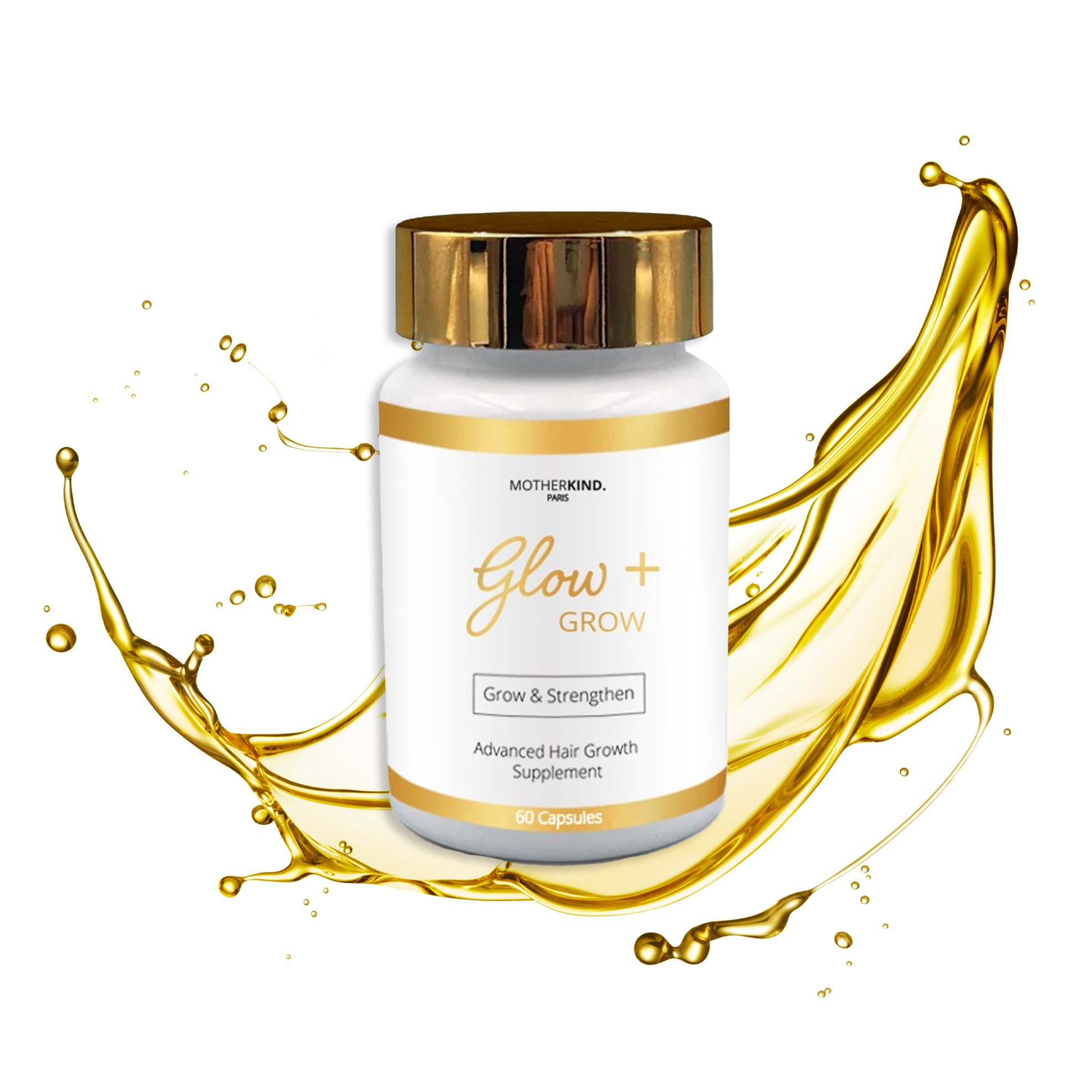 Glow + Grow Advanced Hair Growth Supplement (60 Capsules)