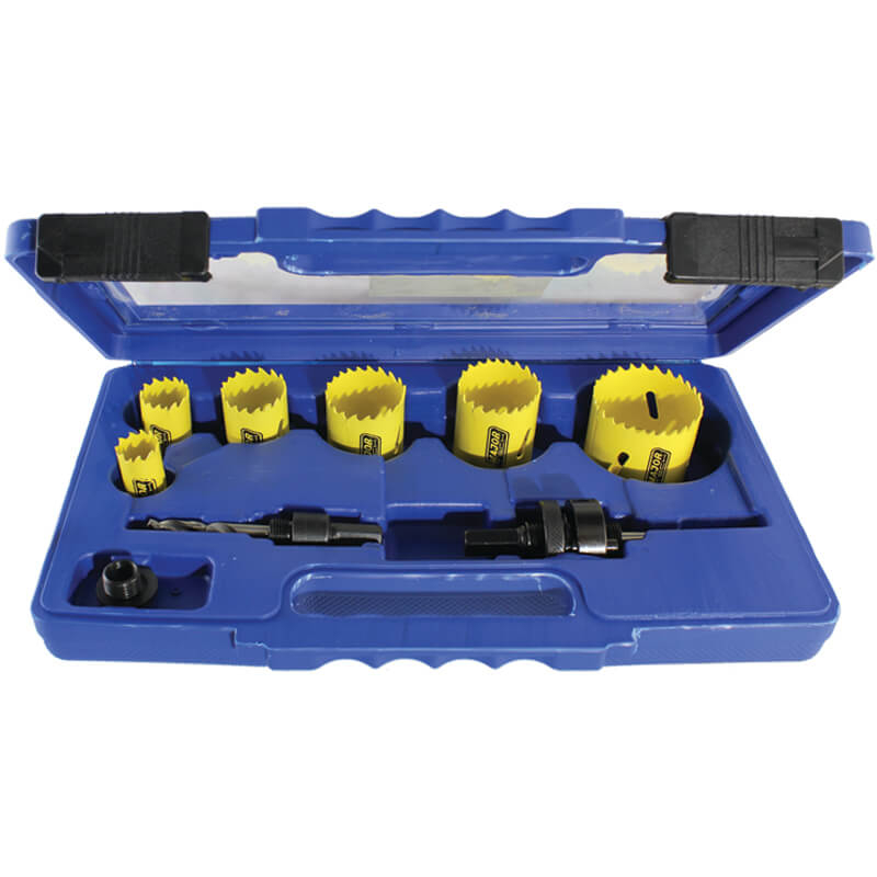 10 Piece Bi-Metal Electricians Holesaw Kit