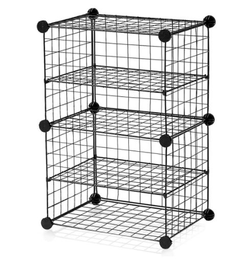 Set of 2 Storage Cubes with Dividers