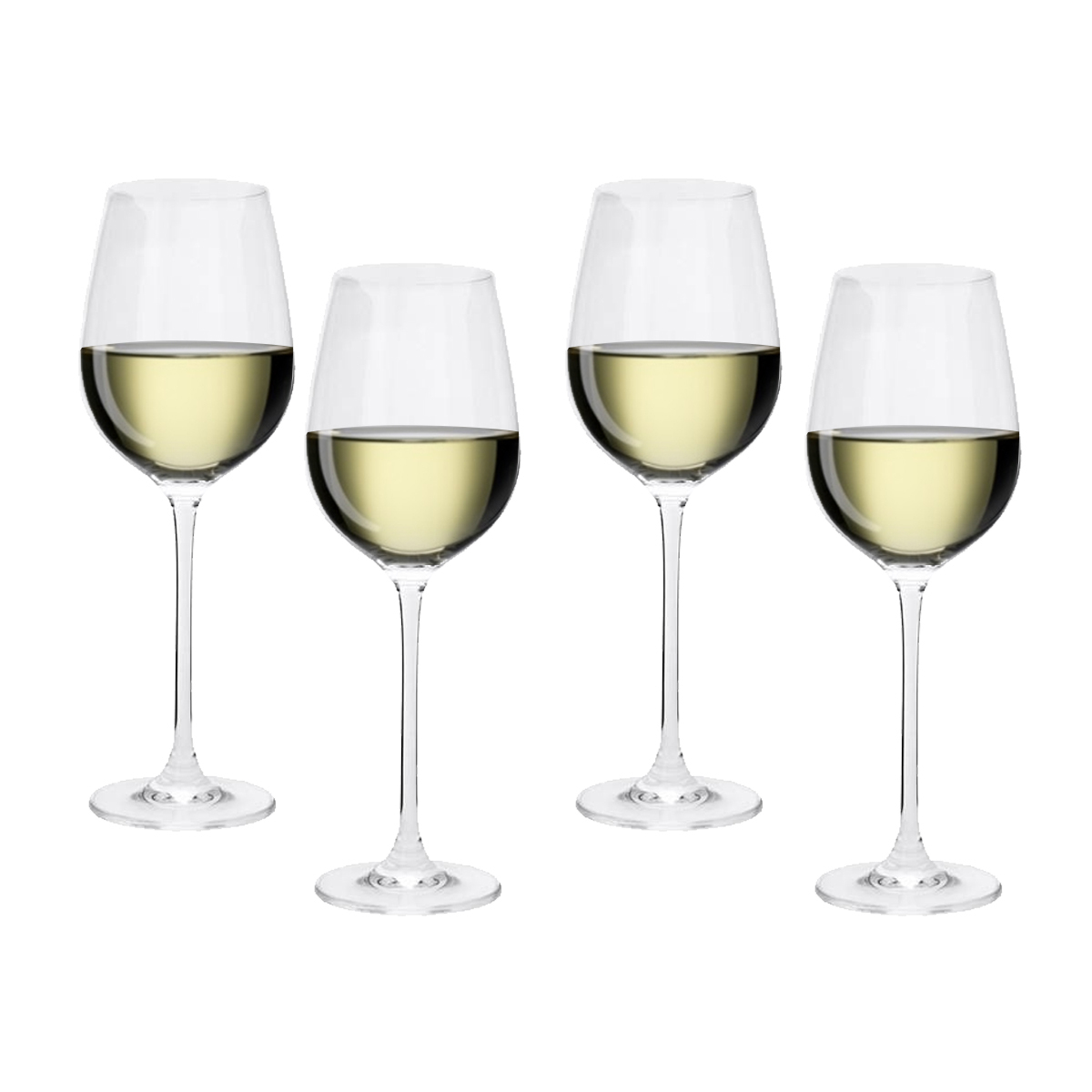 Set of 4 Stemmed White or Red Wine Glasses