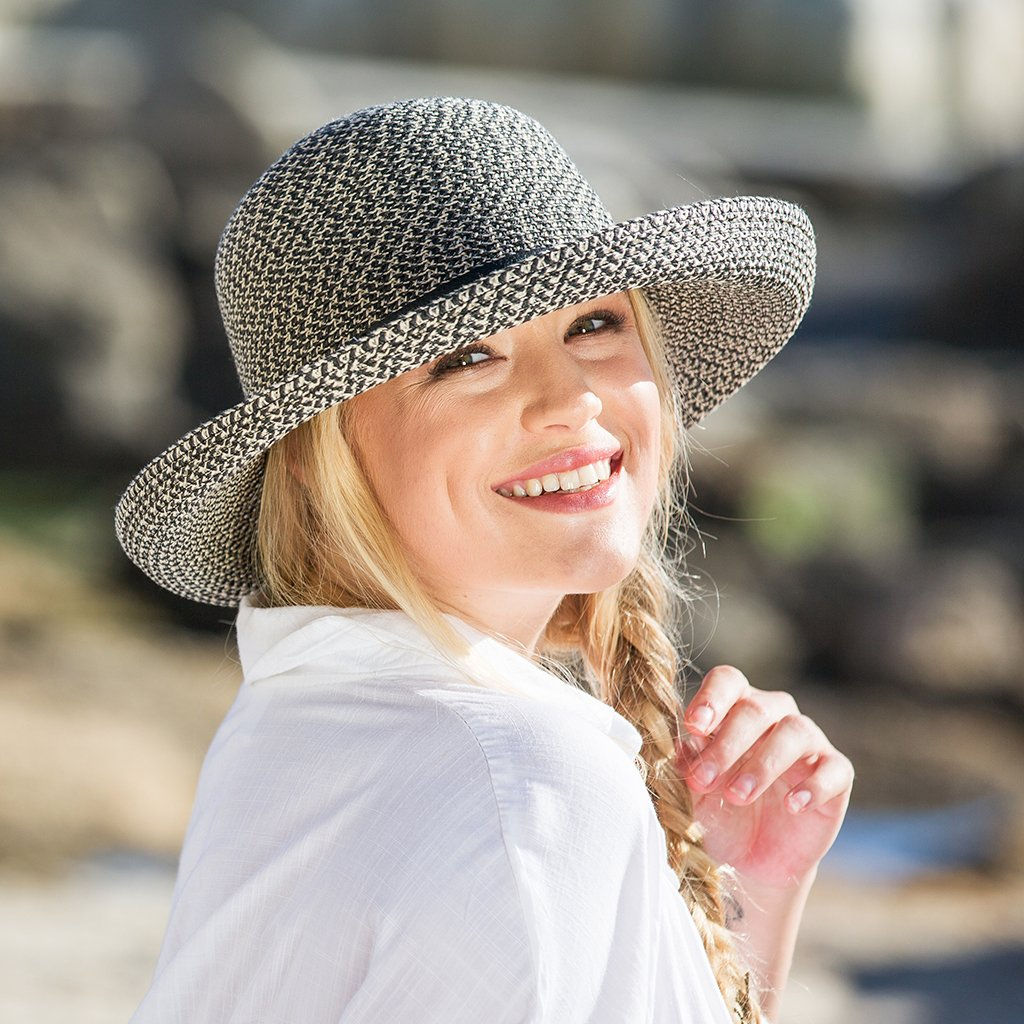 Ladies Textured Breton Sun Hat