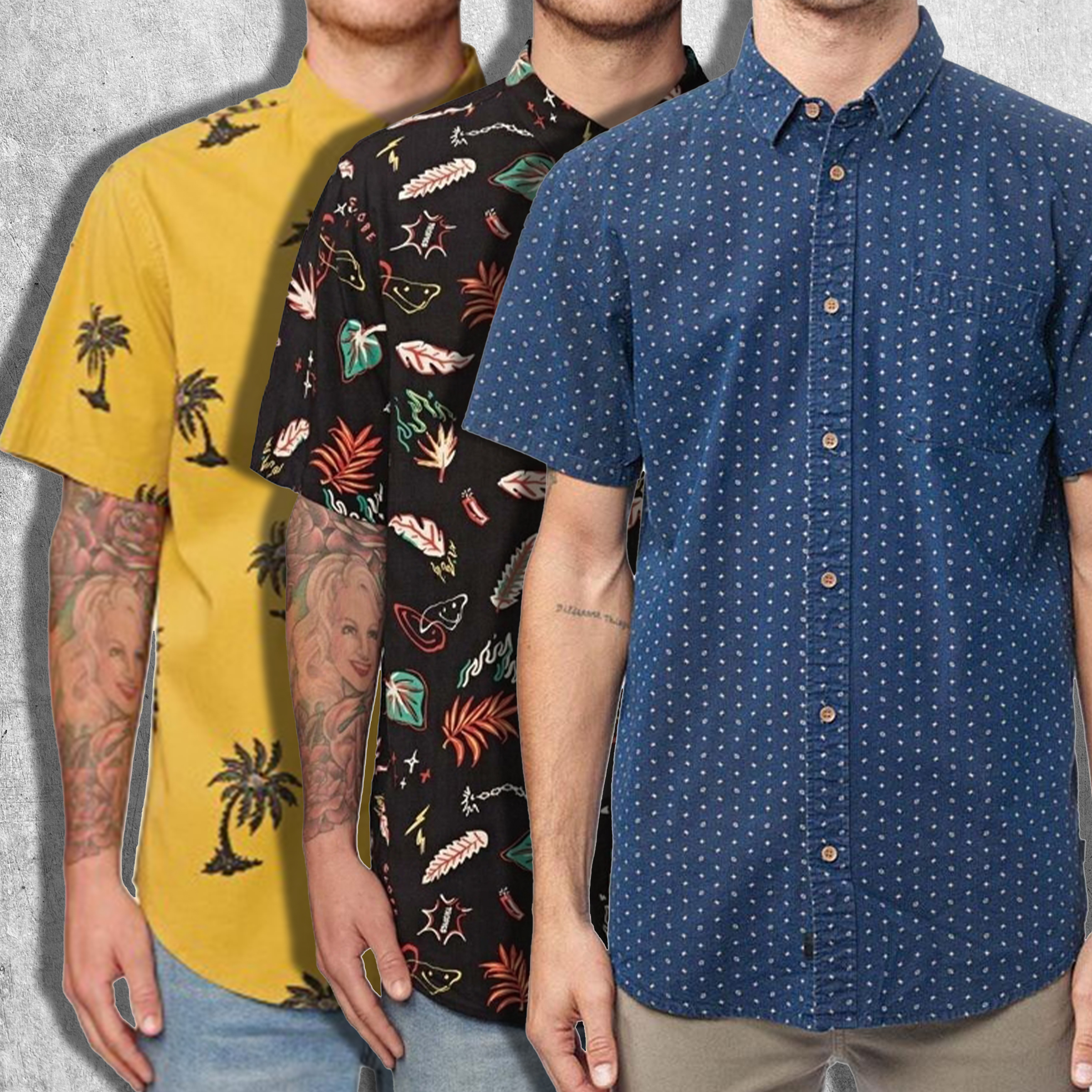 Men's Funky Short Sleeve Button-Up Shirt's 2