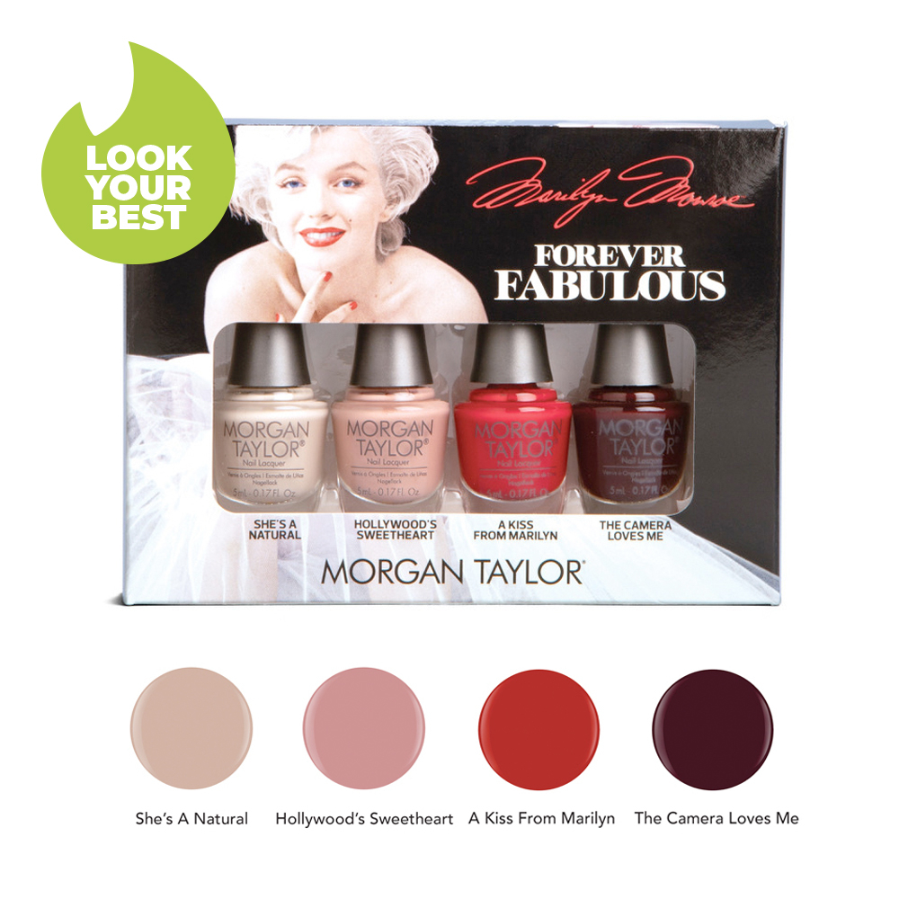 Pack of 4 Mini Professional Nail Lacquer 