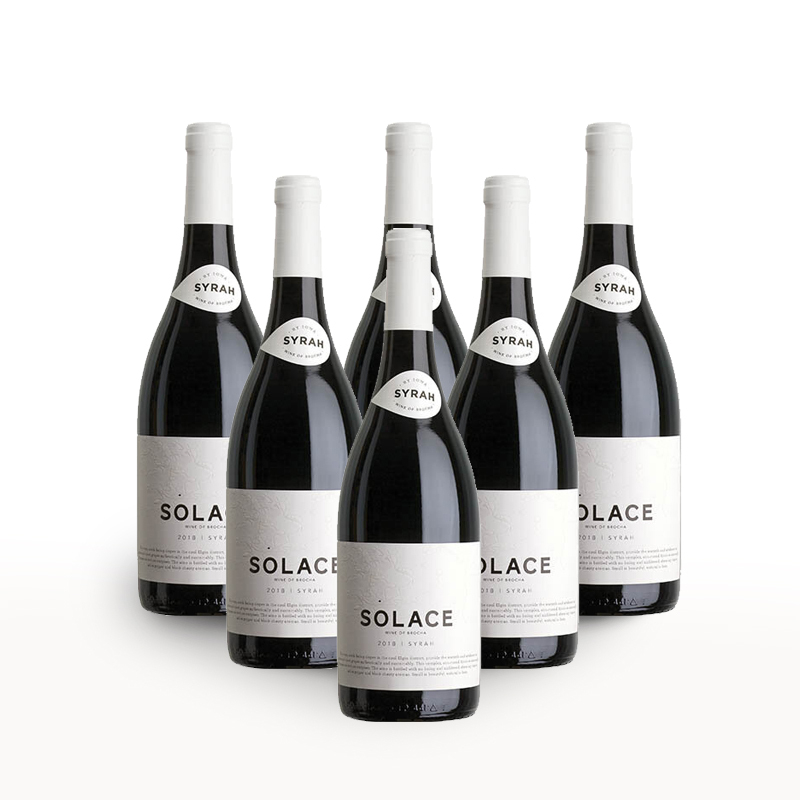 Solace Syrah 2018 (R259.83 Per Bottle, 6 Bottles)