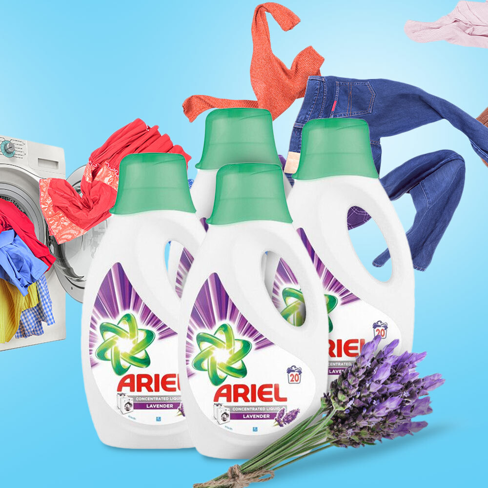 Pack of 4 1.1L Auto Washing Liquids