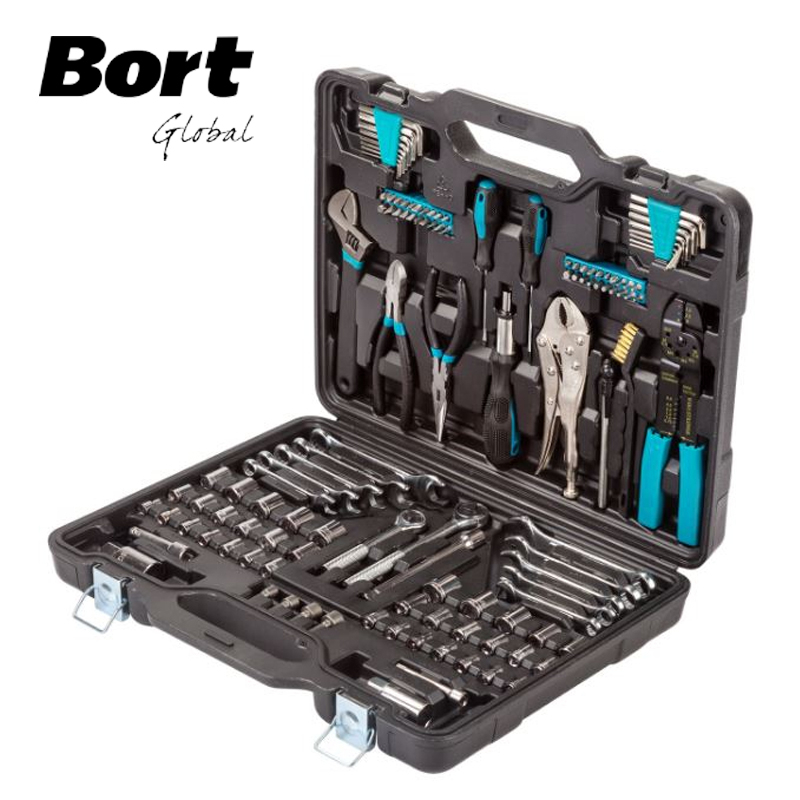 123 Piece DIY Home Toolkit With Spanners & Sockets