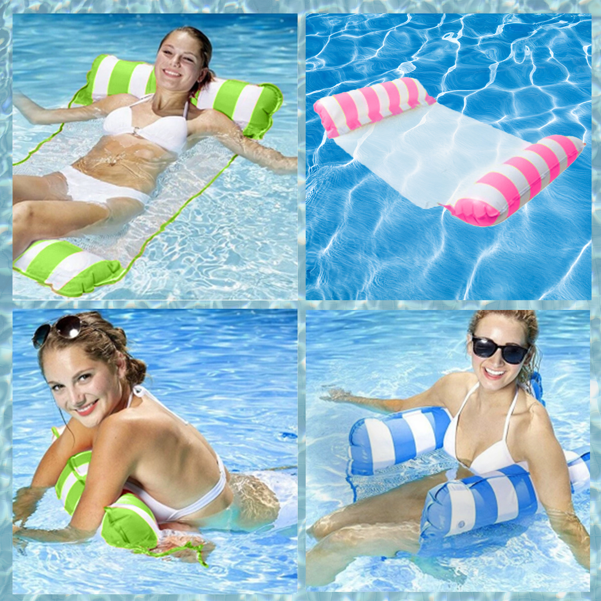 Inflatable Floating Pool Chair and Lounger