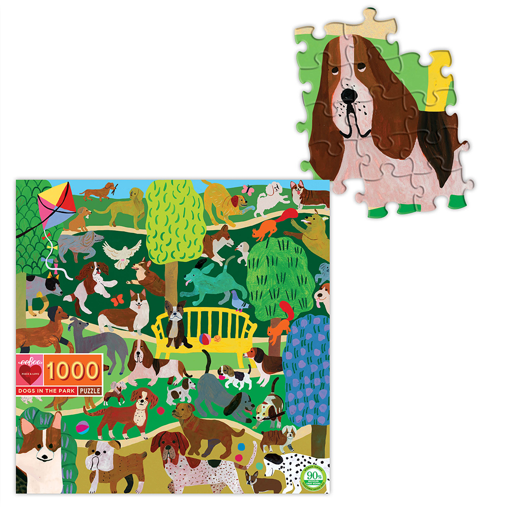Dogs in the Park 1000 Piece Puzzle