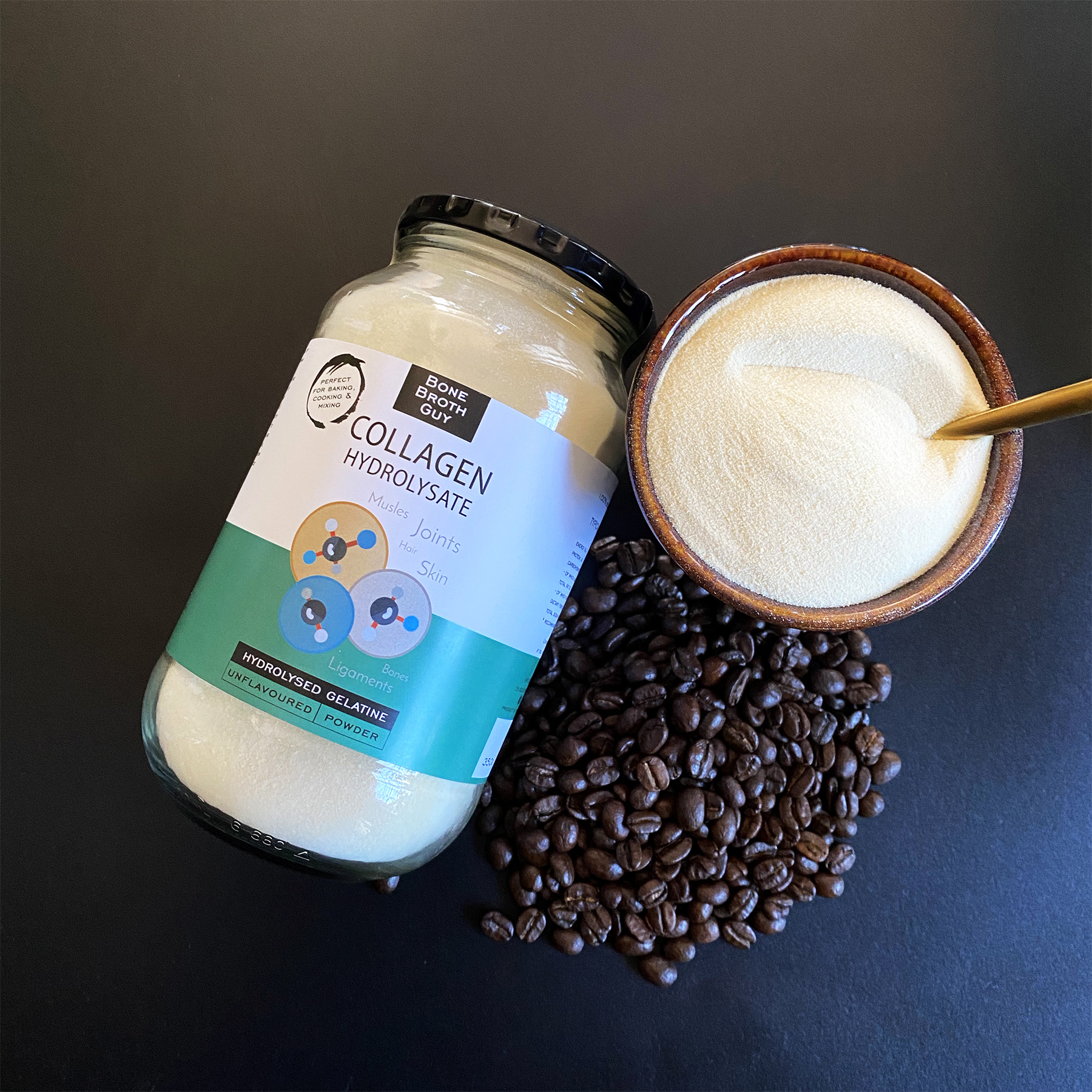 350g Pure Unflavoured Collagen Hydrolysate Powder