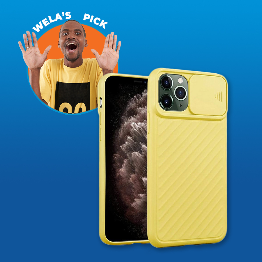 Shock-Proof Silicone iPhone Cover with Sliding Camera Protector