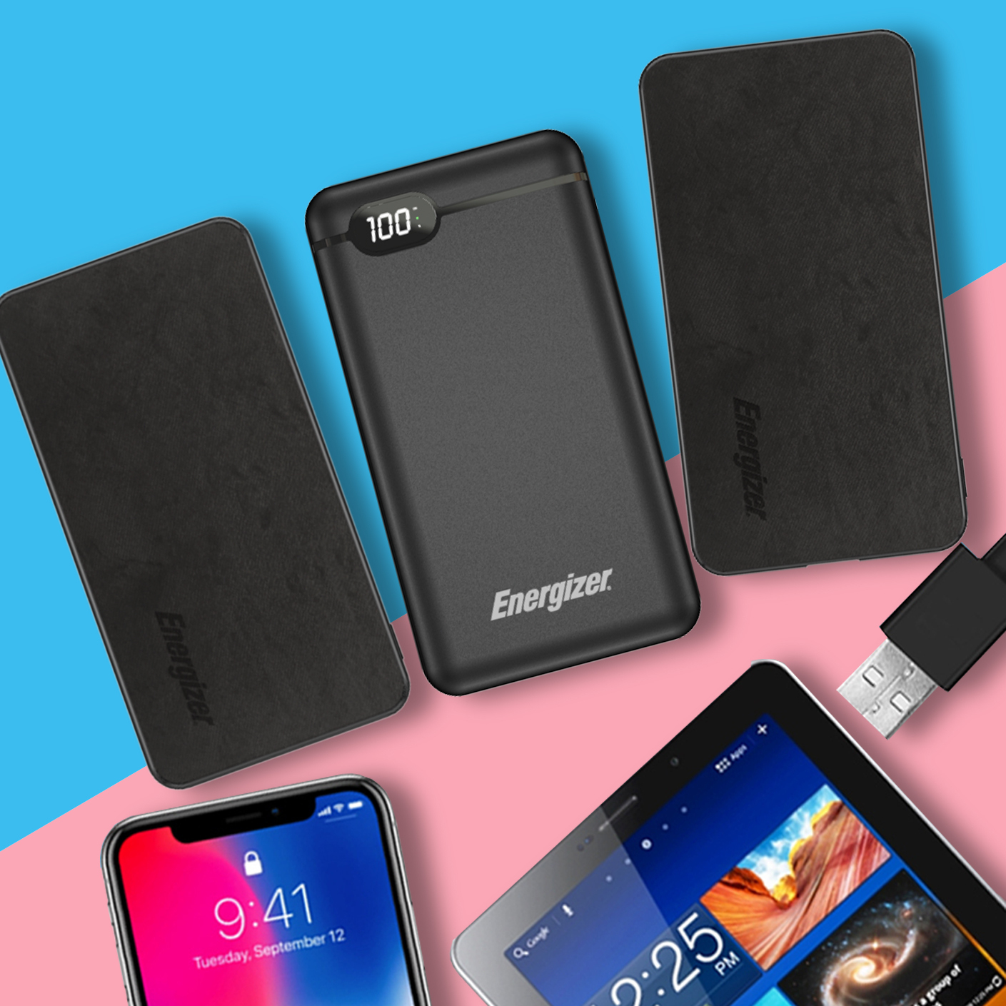 Set of 2 Power Banks with PowerSafe Management