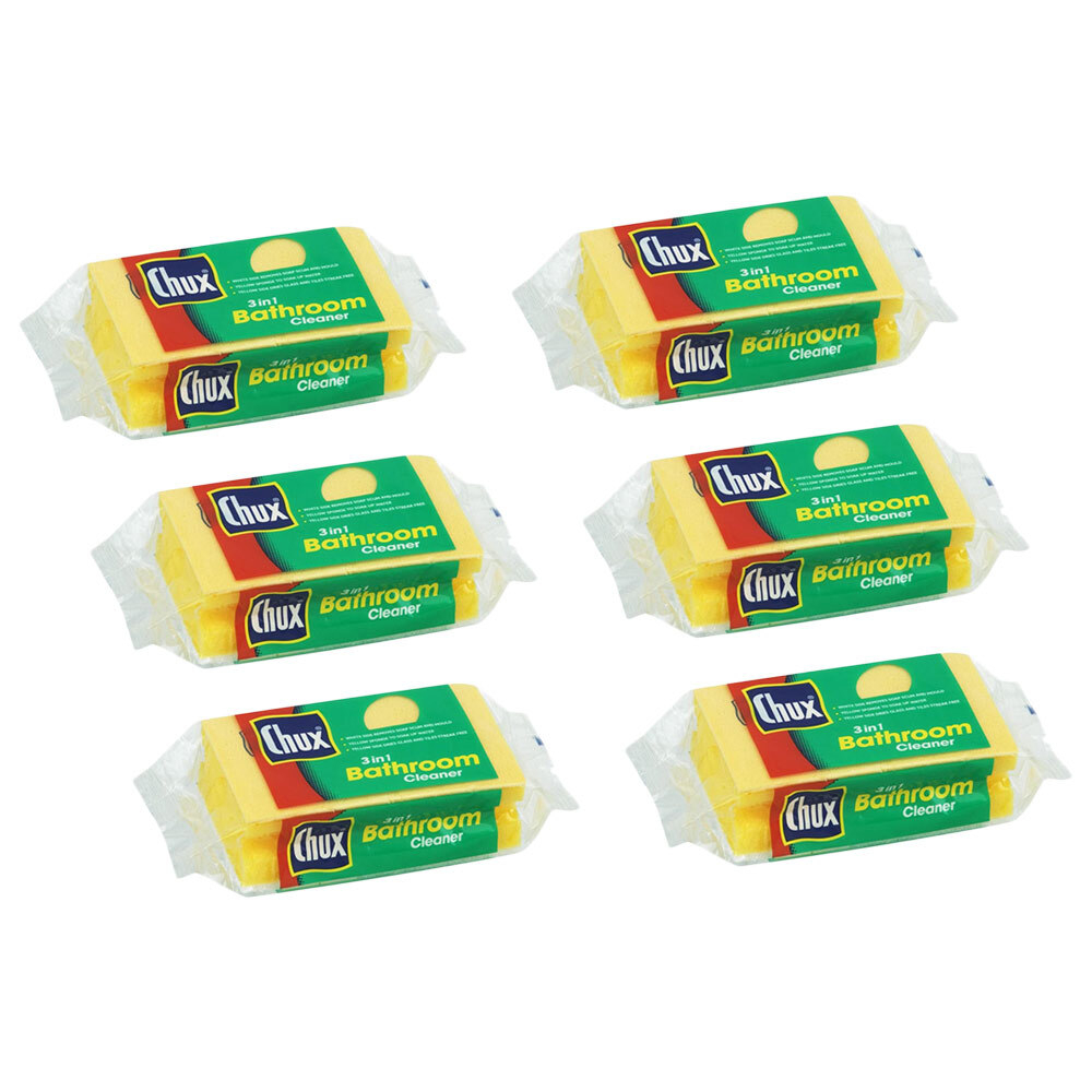 Pack of 6 Bathroom 3-in-1 Cleaners
