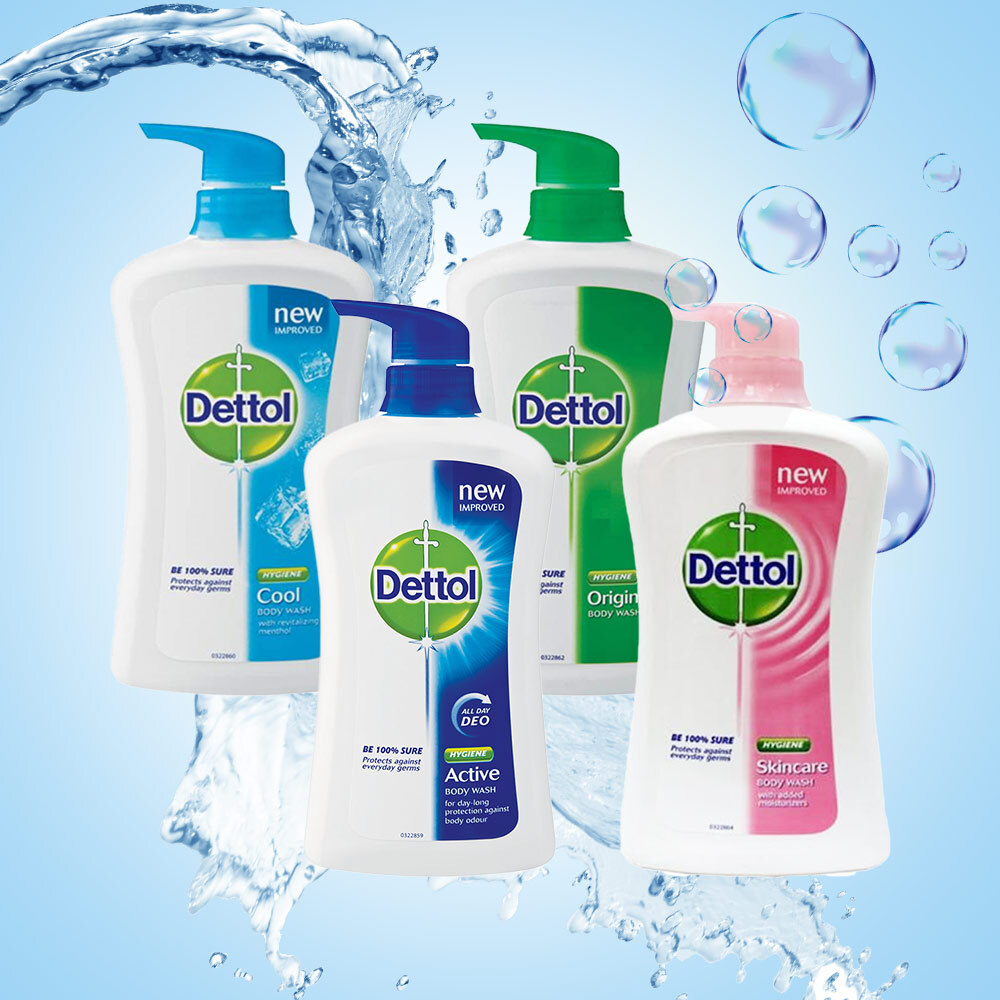 Pack of 4 600ml Body Washes