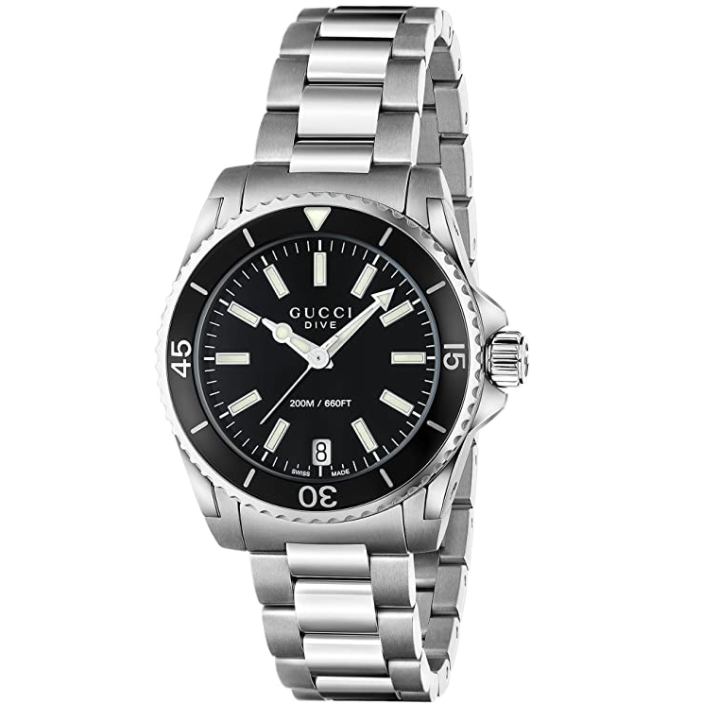 Unisex Dive Black Dial Watch