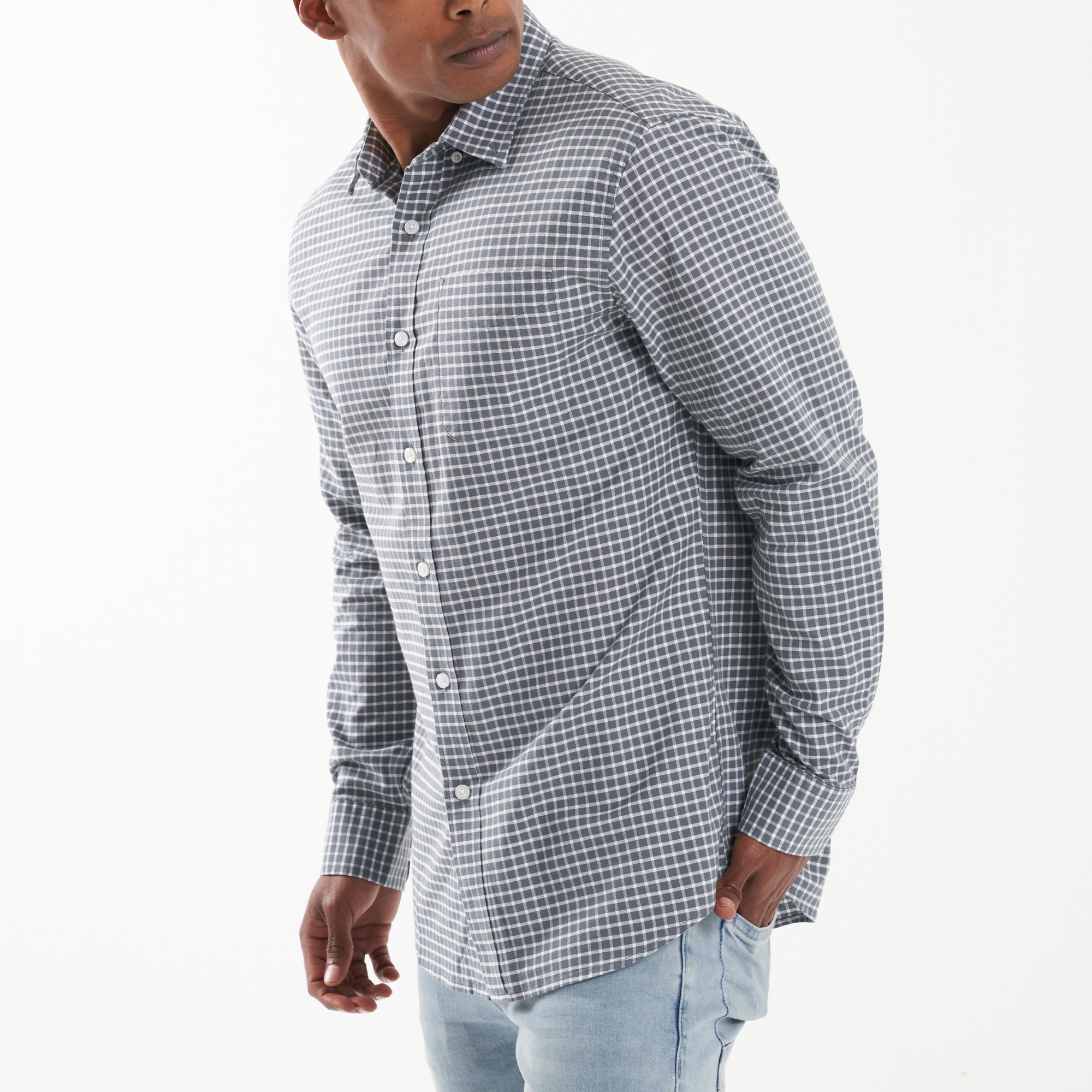 Grey/White Check
