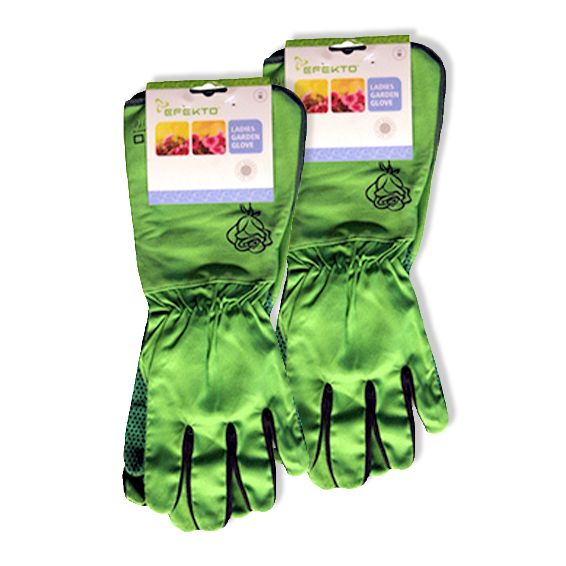 Pack of 2 Ladies Cotton Gardening Gloves