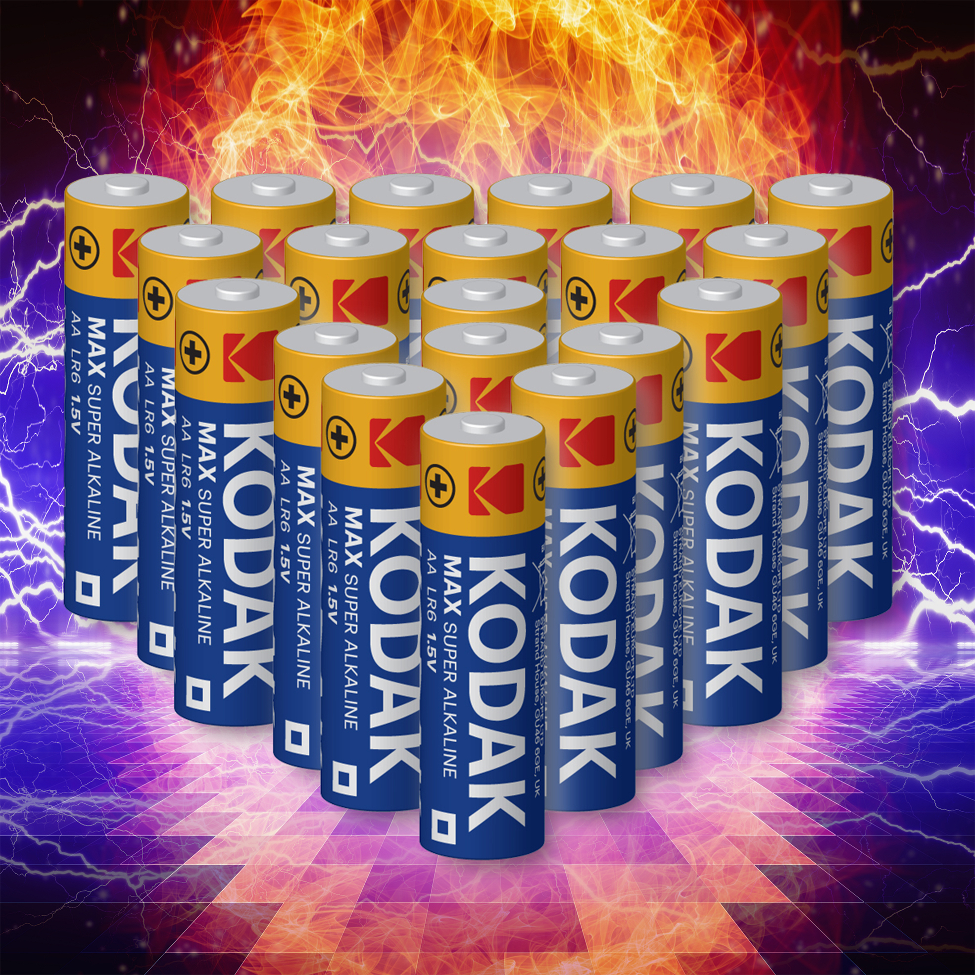 Pack of 20 AA or AAA MAX Alkaline Batteries