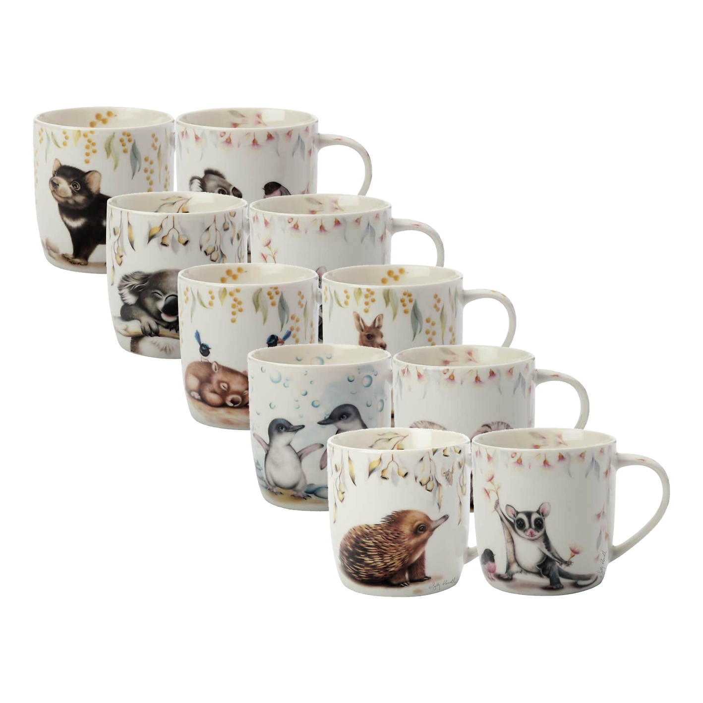 Set of 2 Sally Howell Mugs in Gift Tins