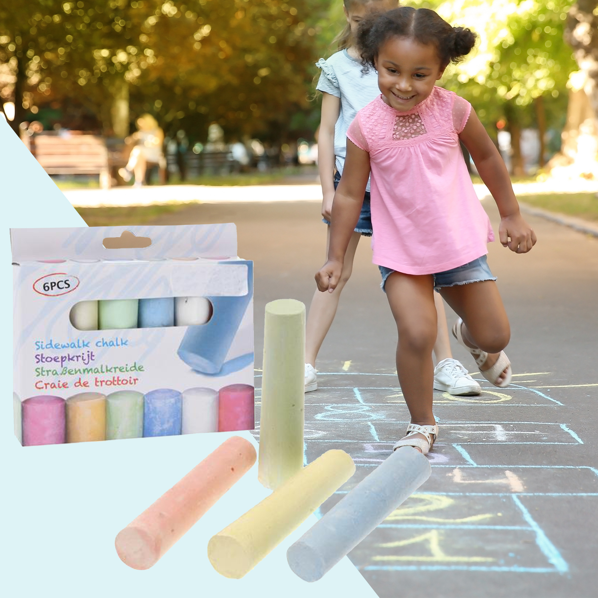 Pack of 4 Jumbo Chalks (6 Chalks per pack)
