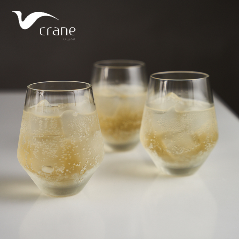 Set of 6 350ml Salome Crystal Tumbler Glasses