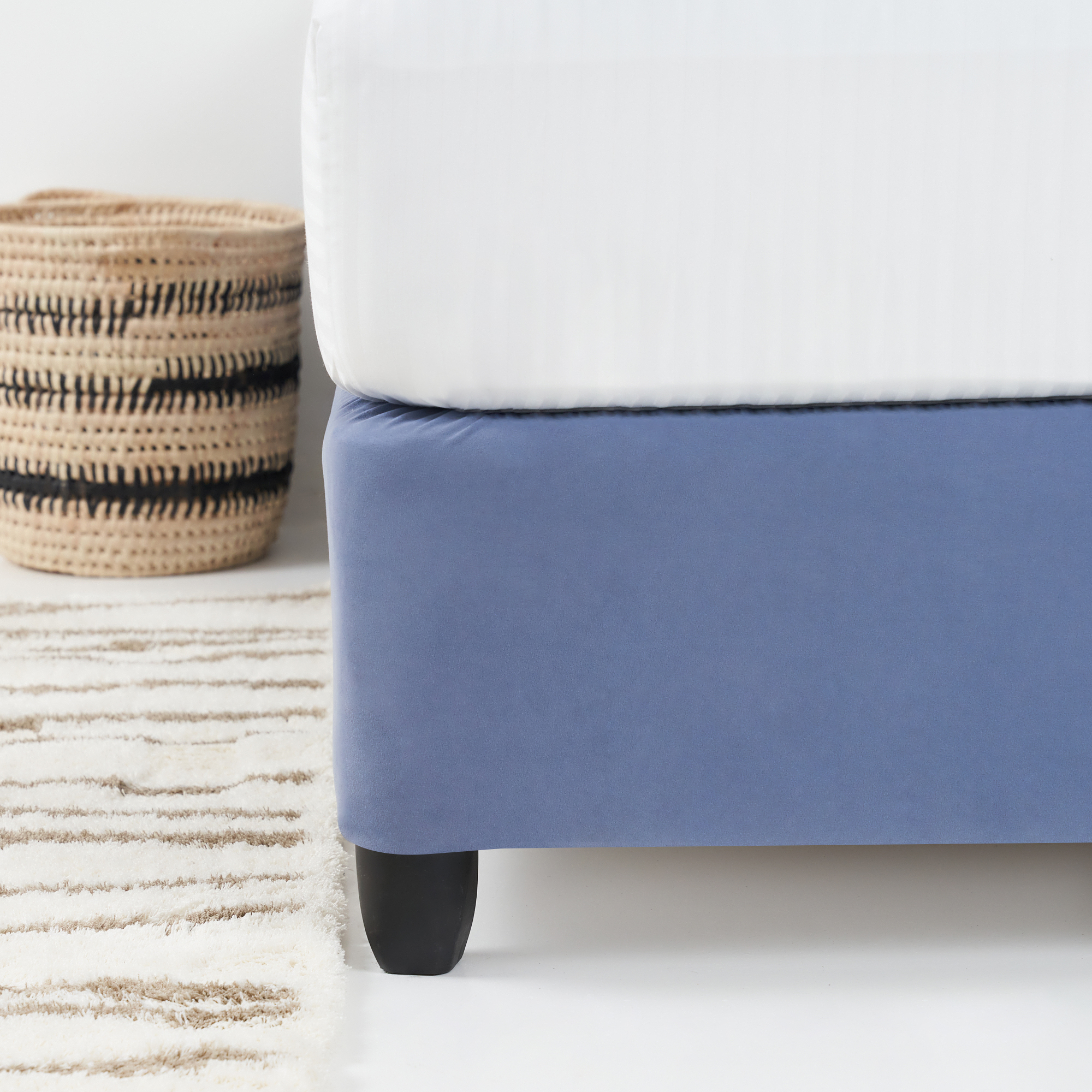 Faux Suede Bed Base Wrap