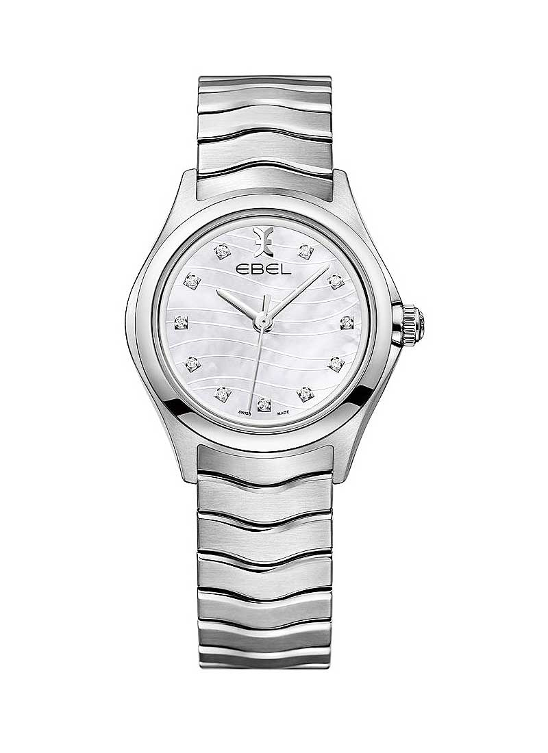 Ladies Classic Wave Watch with Mother of Pearl Diamond Dial