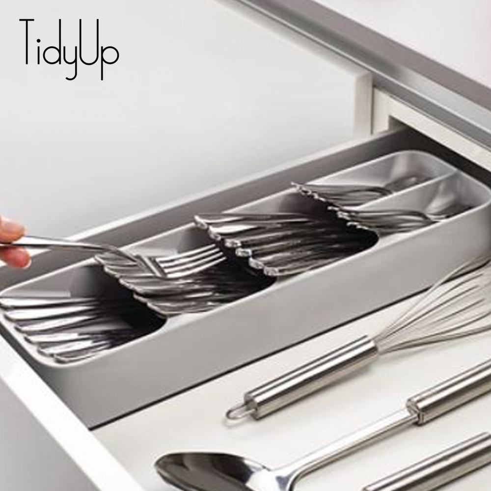 Compact Space Saving Cutlery Organiser 