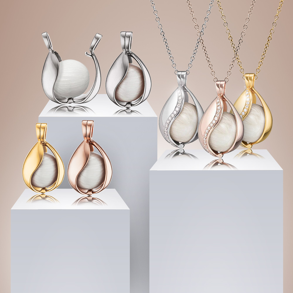 Tear of Heaven Pendant with Pearl Sound Ball