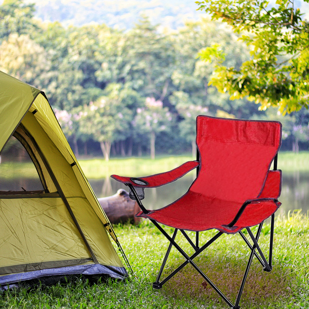 Camping Chair with Drink Holder (Holds 90kg)