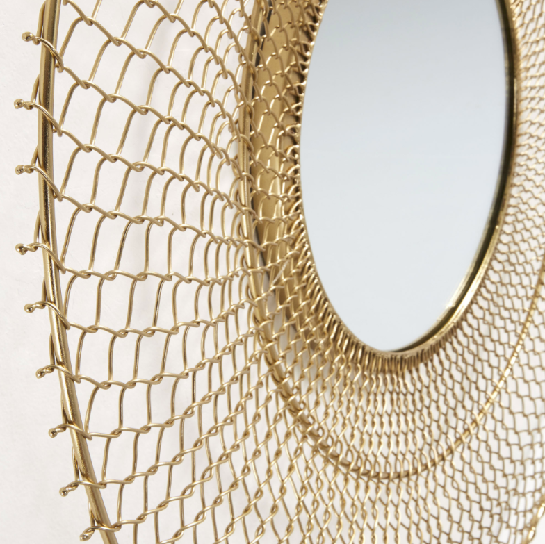 Round Mirror in Metal Frame