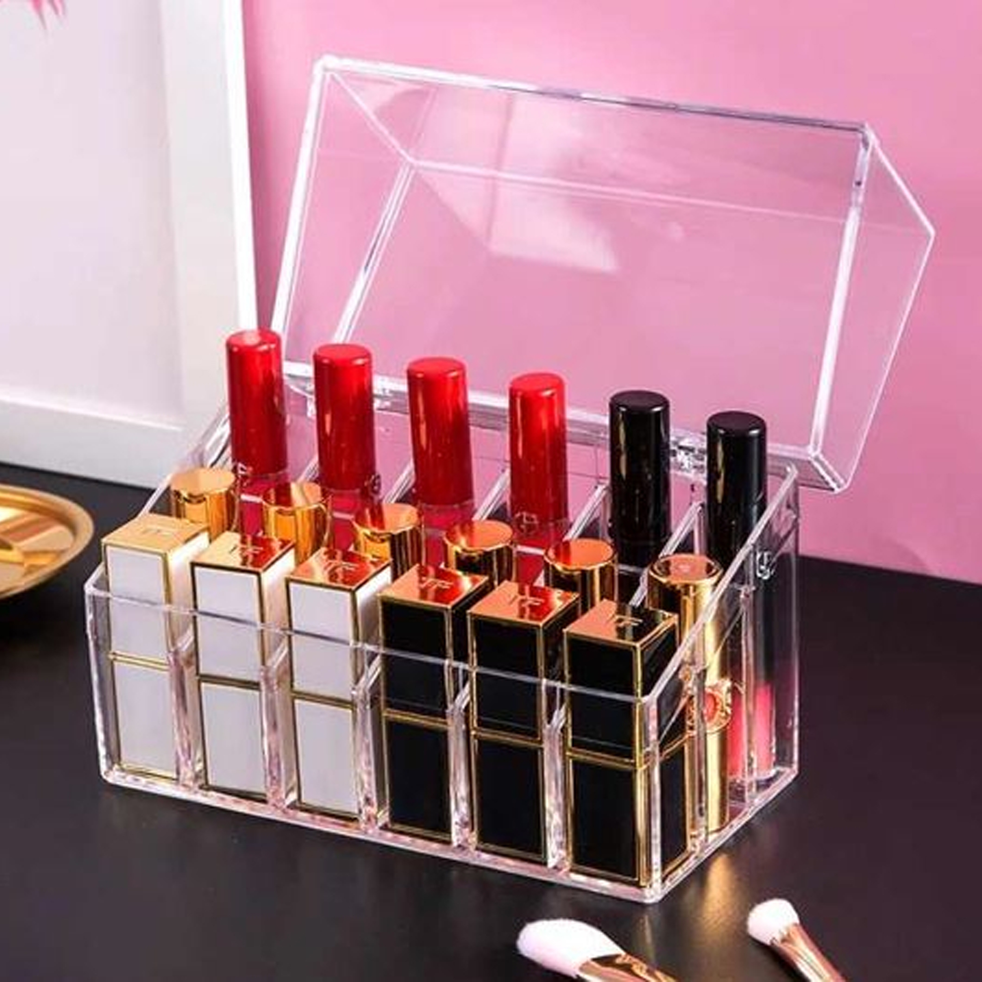 18 Slot Lipstick Organiser with Lid