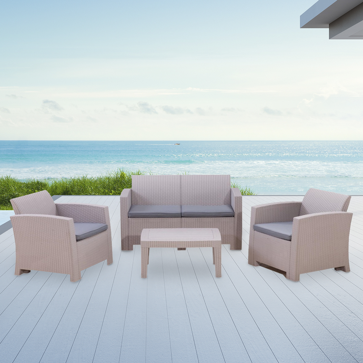 4 Piece Nantucket Patio Set