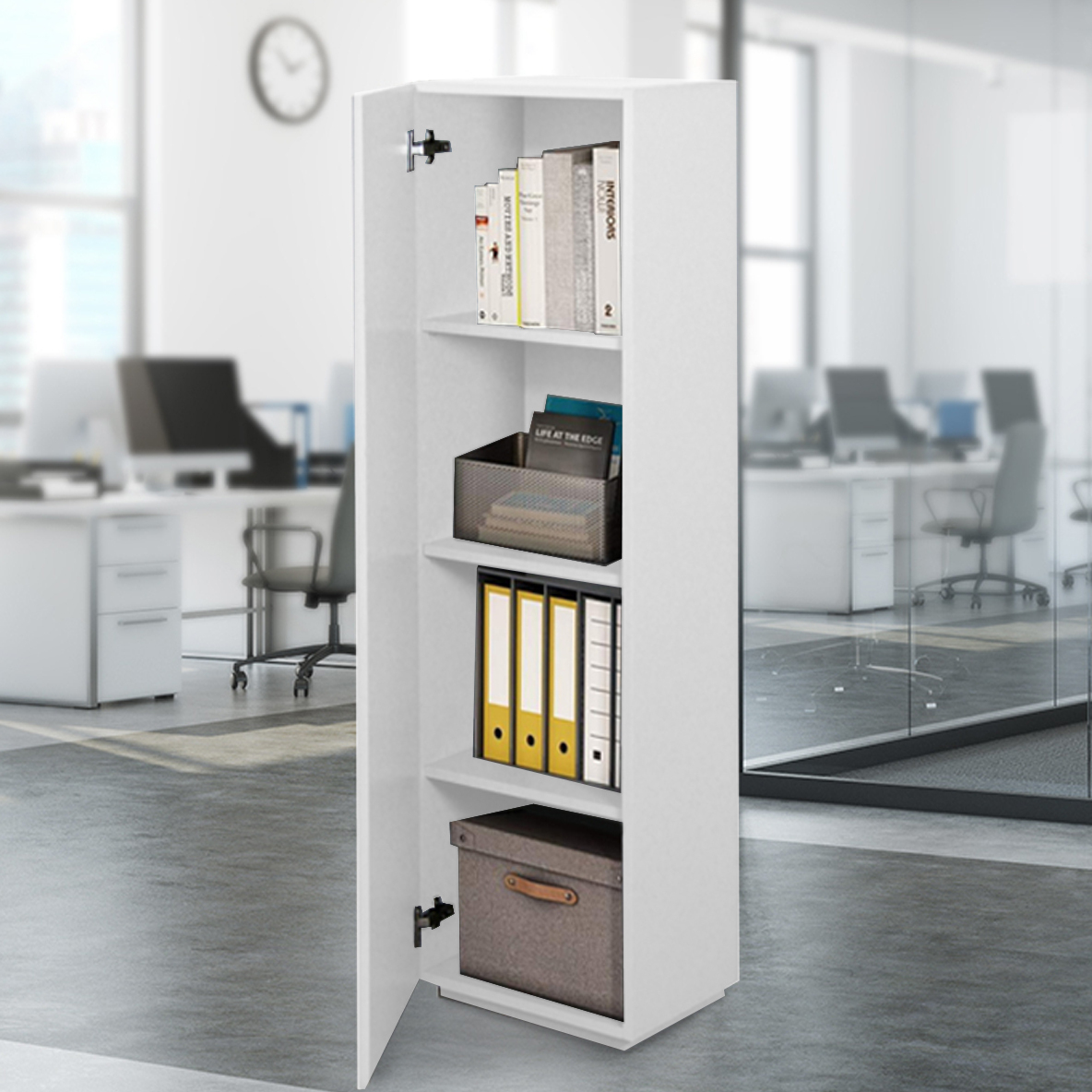 Studio DIY White Storage Cabinet