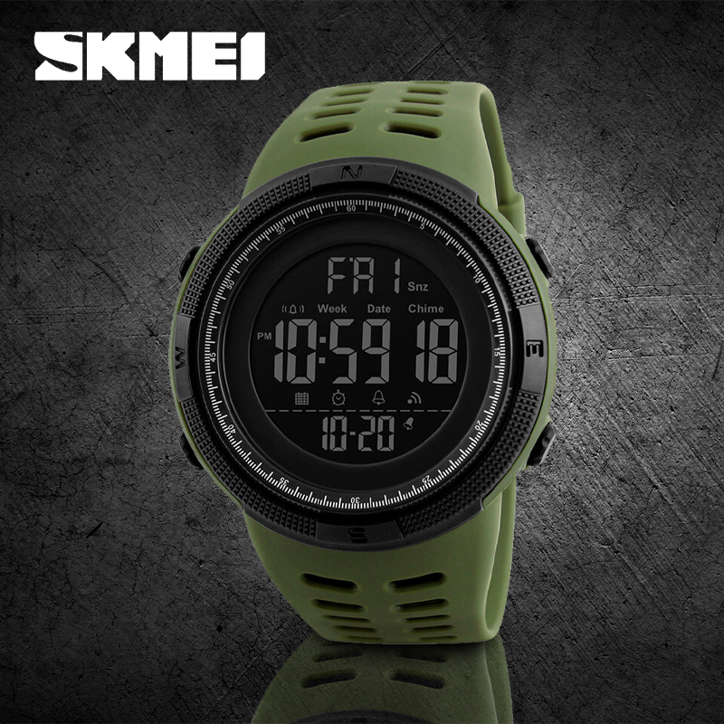 Men's Sport Waterproof Dual Time Watch