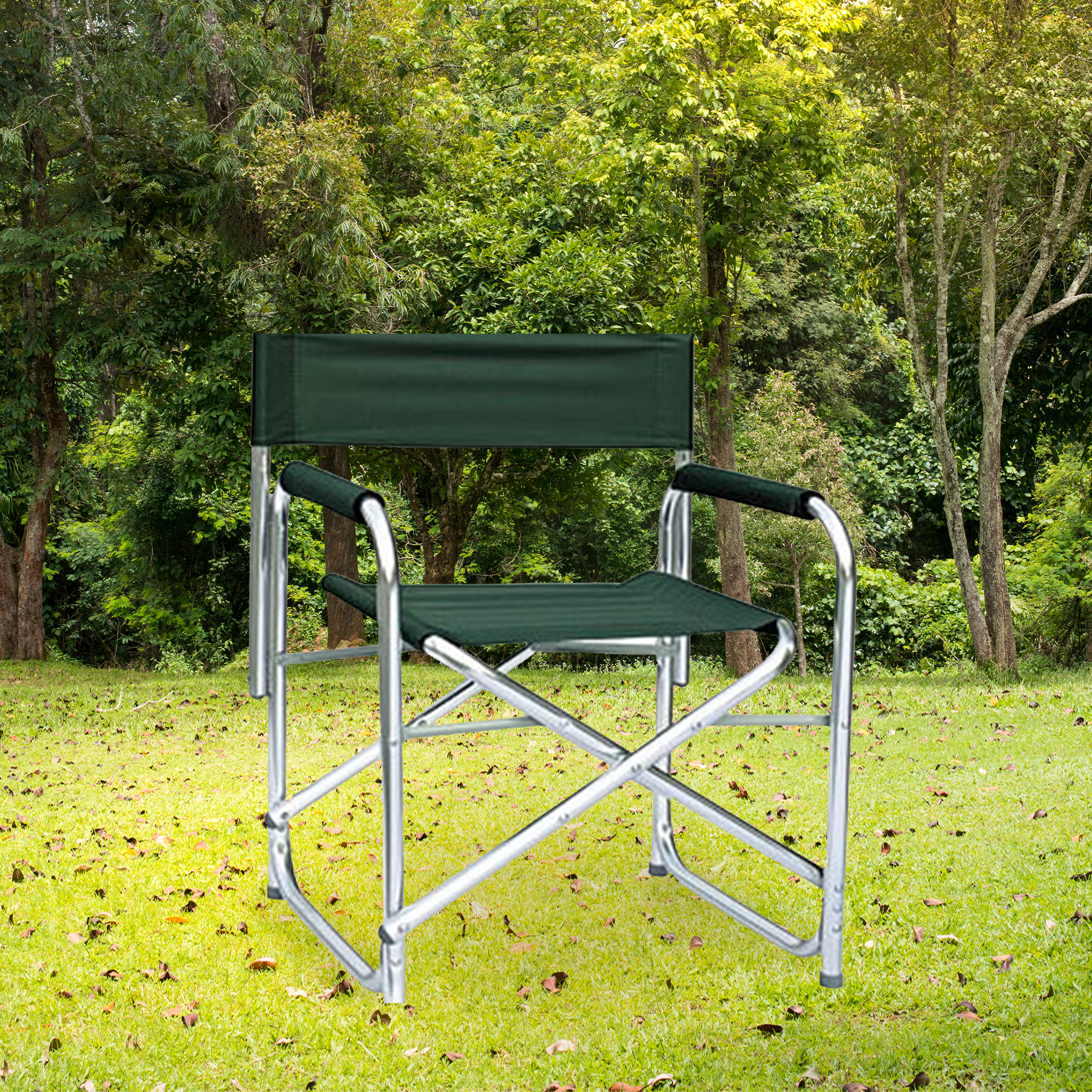Green Aluminum Directors Chair Oversize 