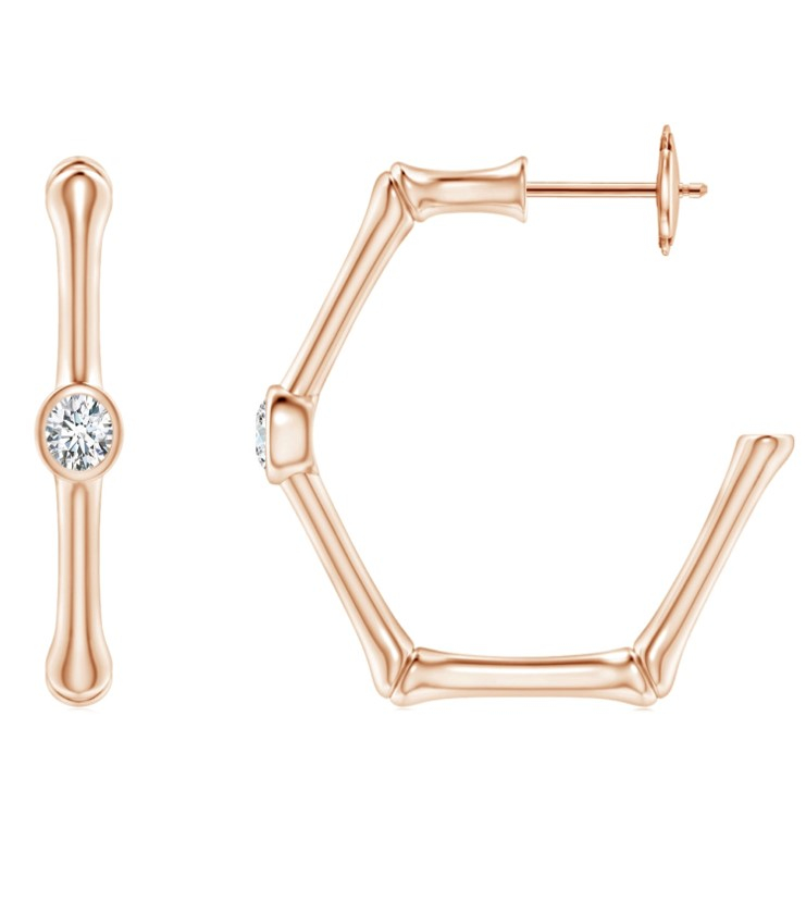 Bamboo Hoop Earrings