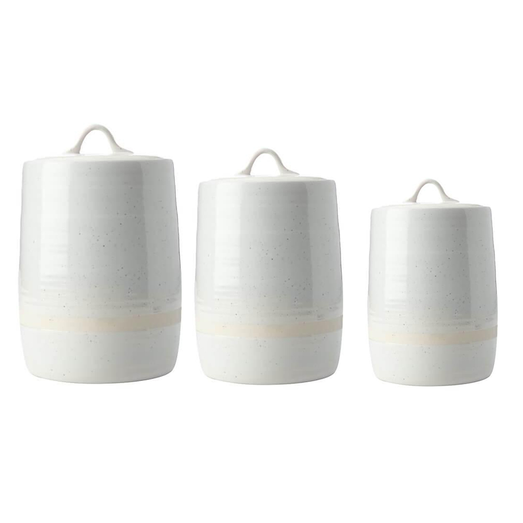 Vanilla Pod Stoneware Canisters