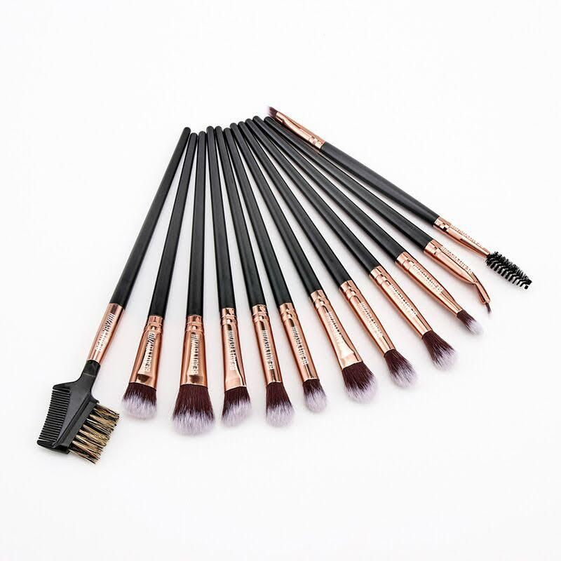 Rose Gold Make Up Brush Set with Pouch