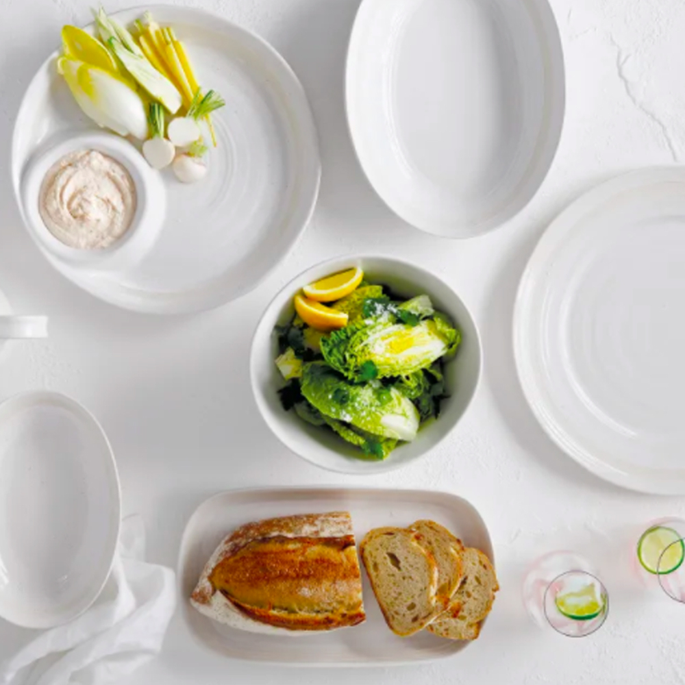 Vanilla Pod Stoneware Serving Platters