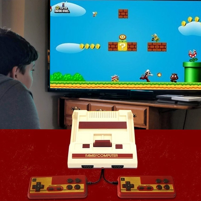 500-in-1 Vintage TV Game Unit with 2 Controllers