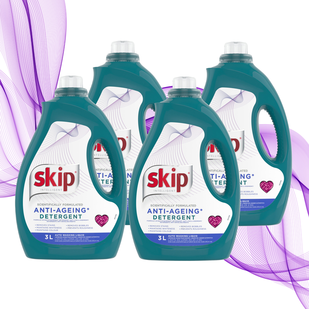 Pack of 4 3L Auto Washing Liquid