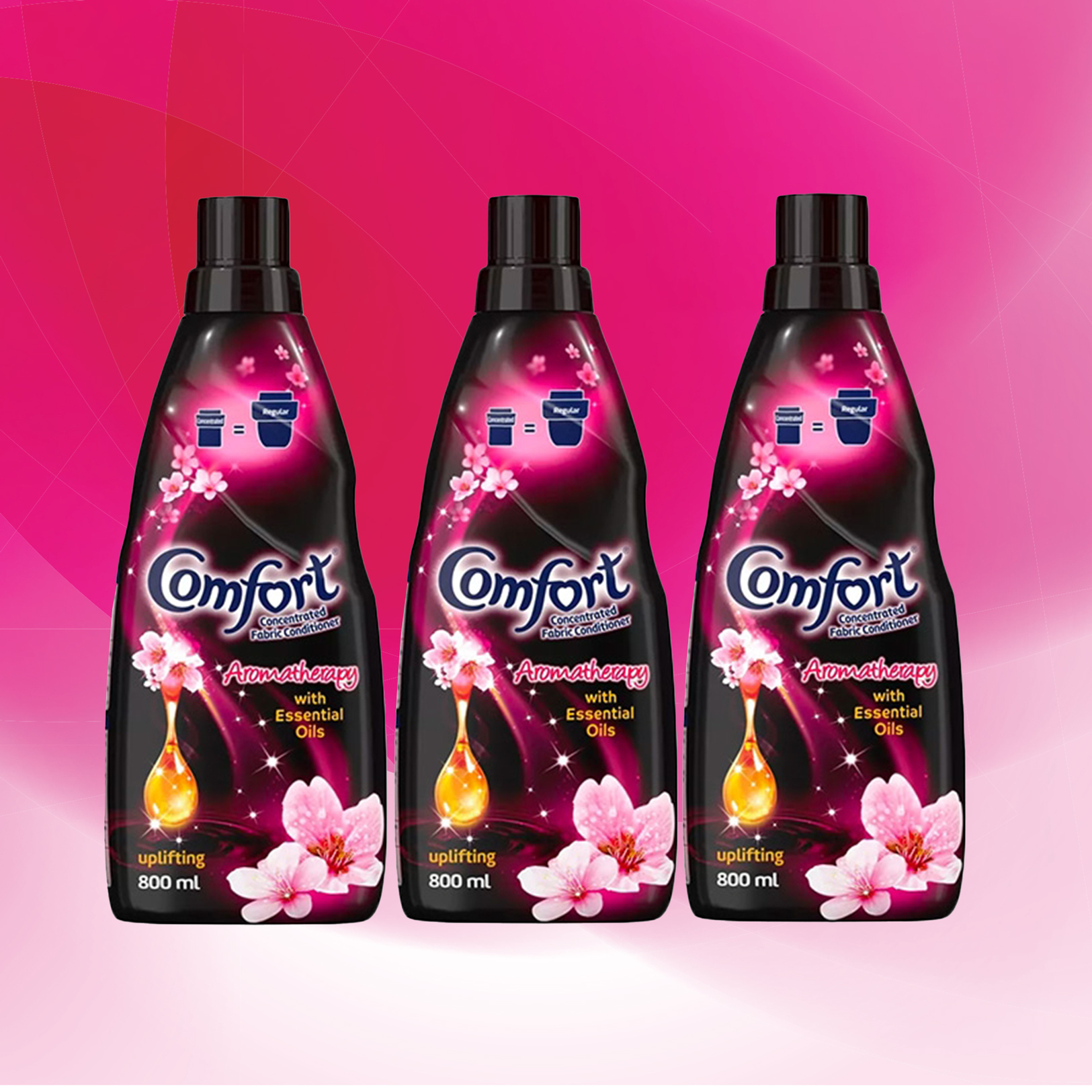 Pack of 3 800ml Concentrated Fabric Conditioner