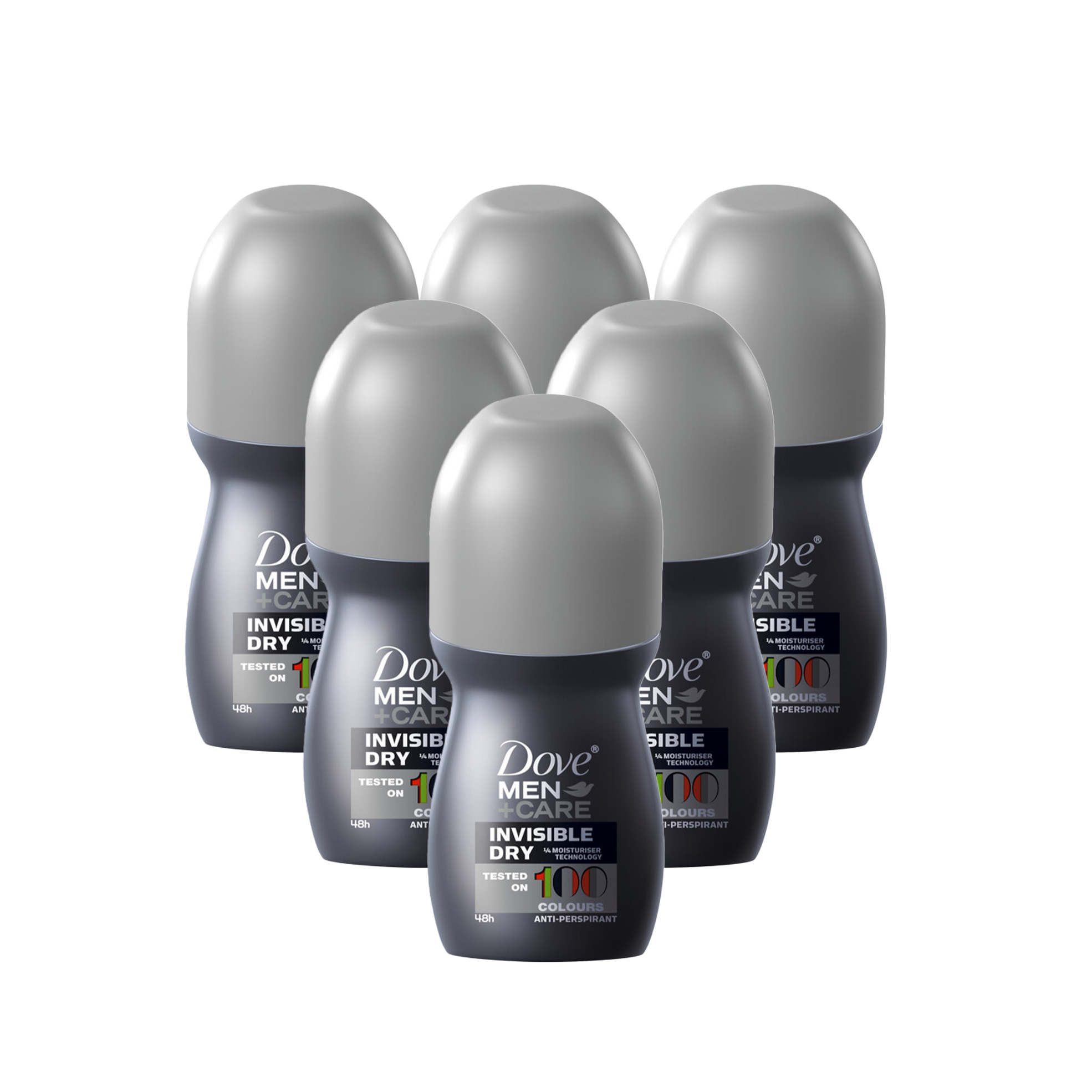 Pack of 6 50ml Men's Antiperspirant Roll On