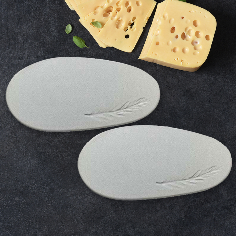 Set of 2 Rustic Italian Marmo Cheese Board