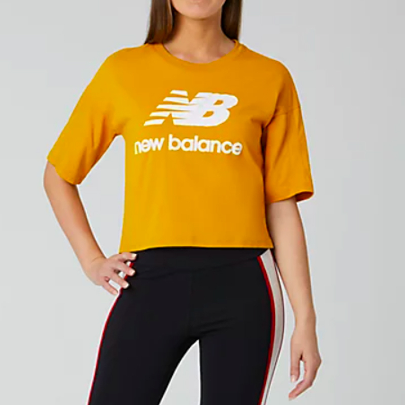 Ladies Athletics Short Sleeve Stacked Tee