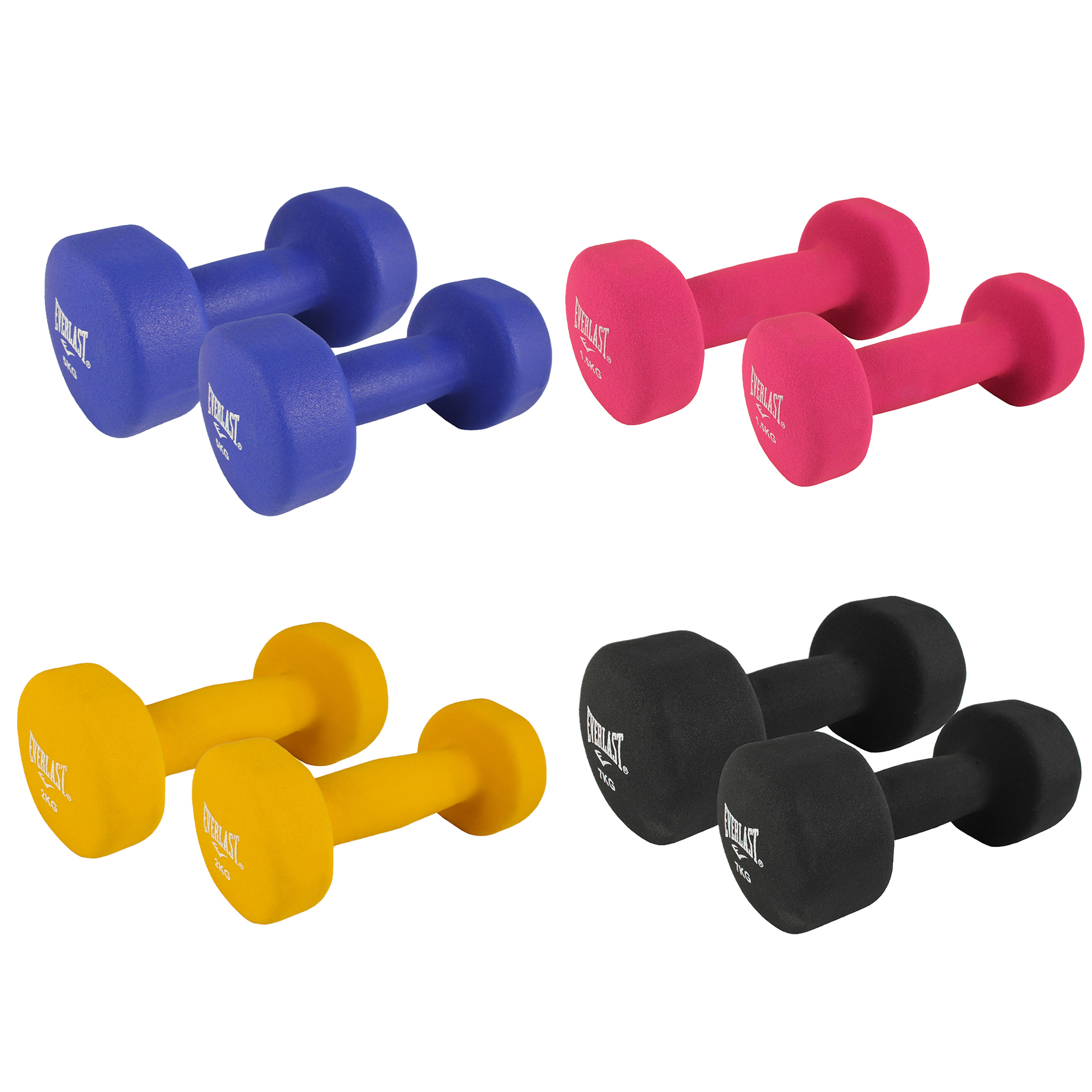1.5kg to 7kg Dumbbell Sets