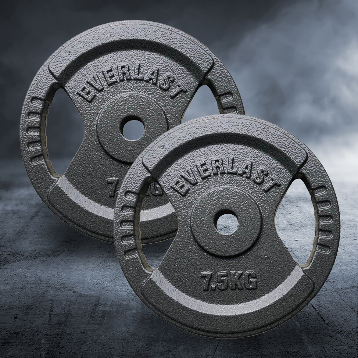 Set of 2 x 7.5kg or 10kg Easy Grip Weight Plate